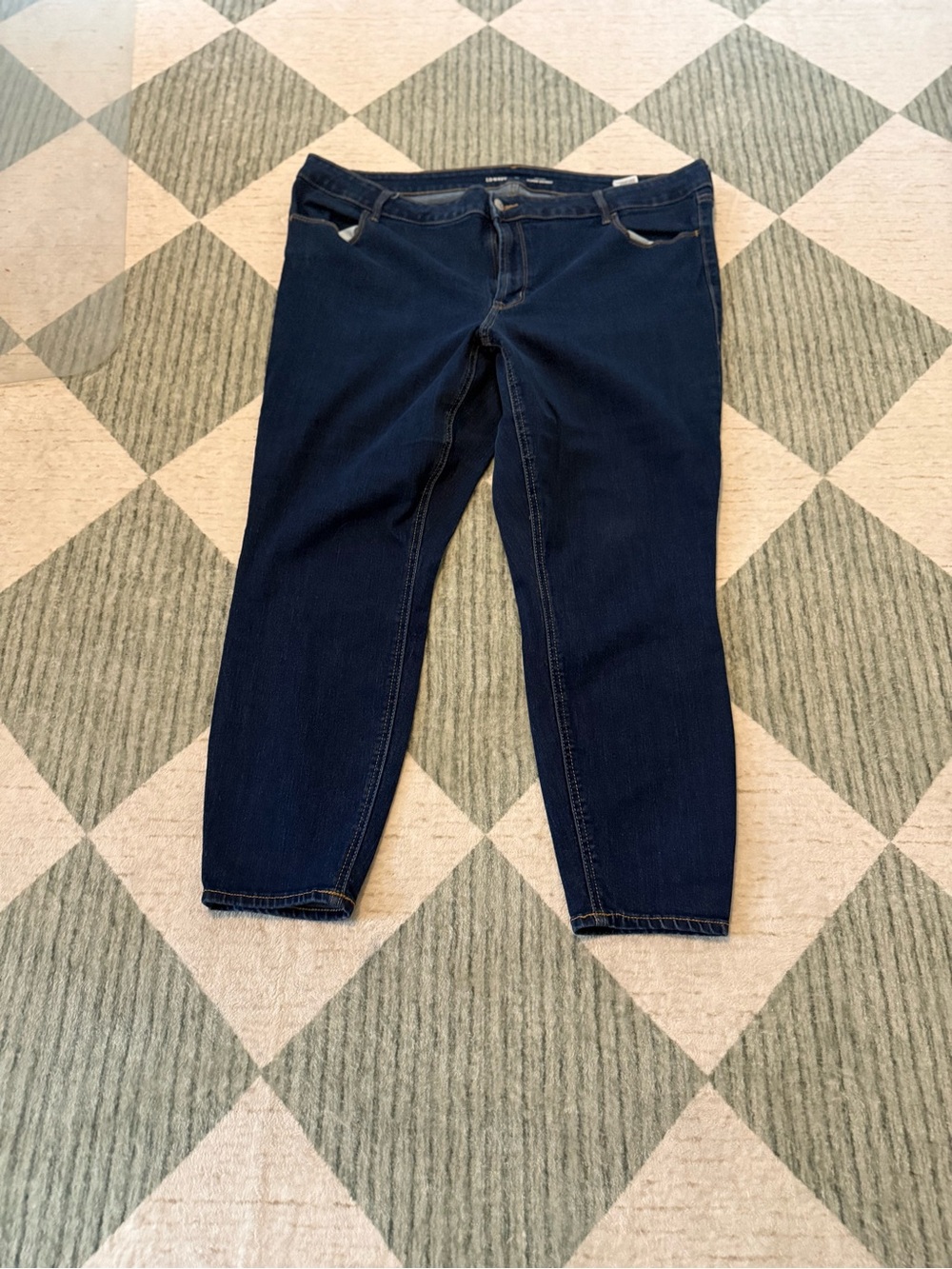 Old Navy High-Rise Super Skinny Jeans Women’s 22 Dark Wash Plus Size